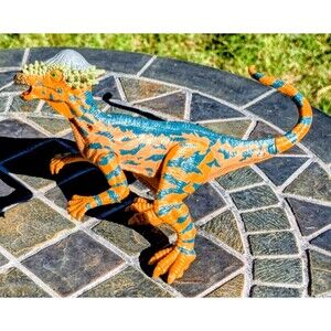 Kid Galaxy Pachycepholosaurus Dino Posable Toy 7”x 5.5 Dinosaur Model Figure EUC